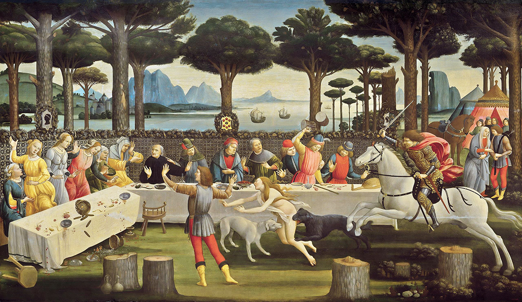 Banquet in the Pine Forest Sandro Botticelli